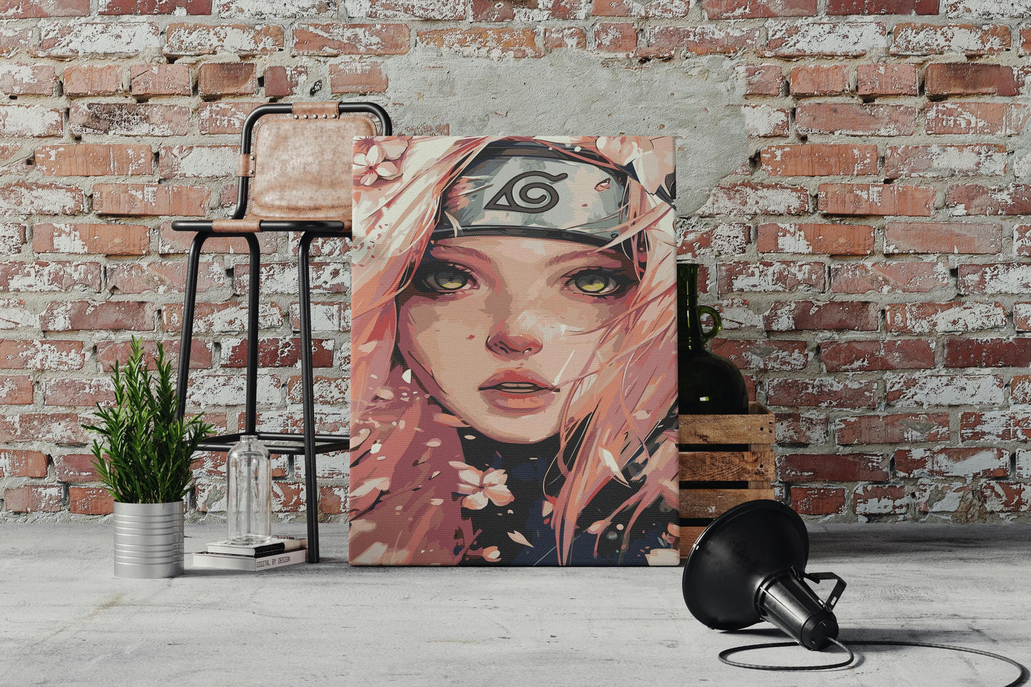 anime painting by numbers canvas kit for adults