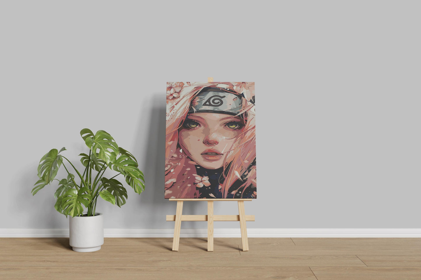 anime painting by numbers canvas kit for adults