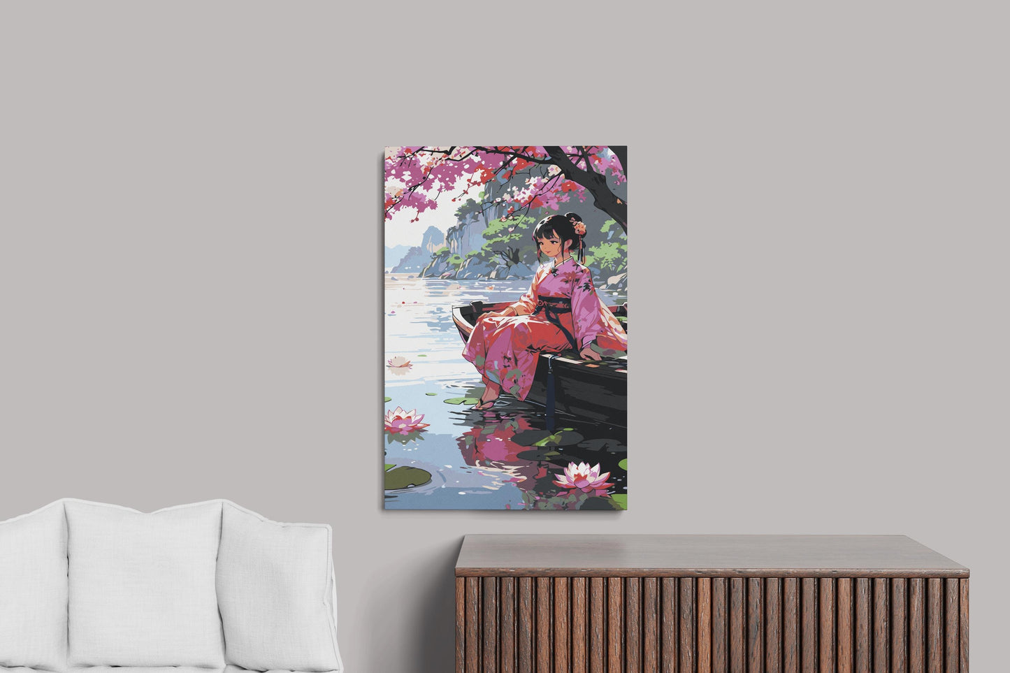 anime painting by numbers canvas kit for adults