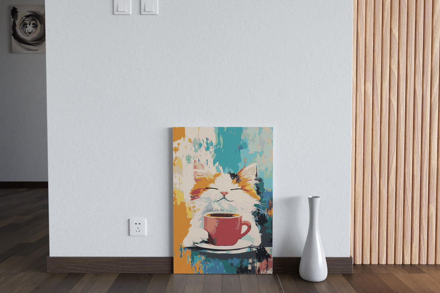 cute cat painting by numbers canvas kit for adults