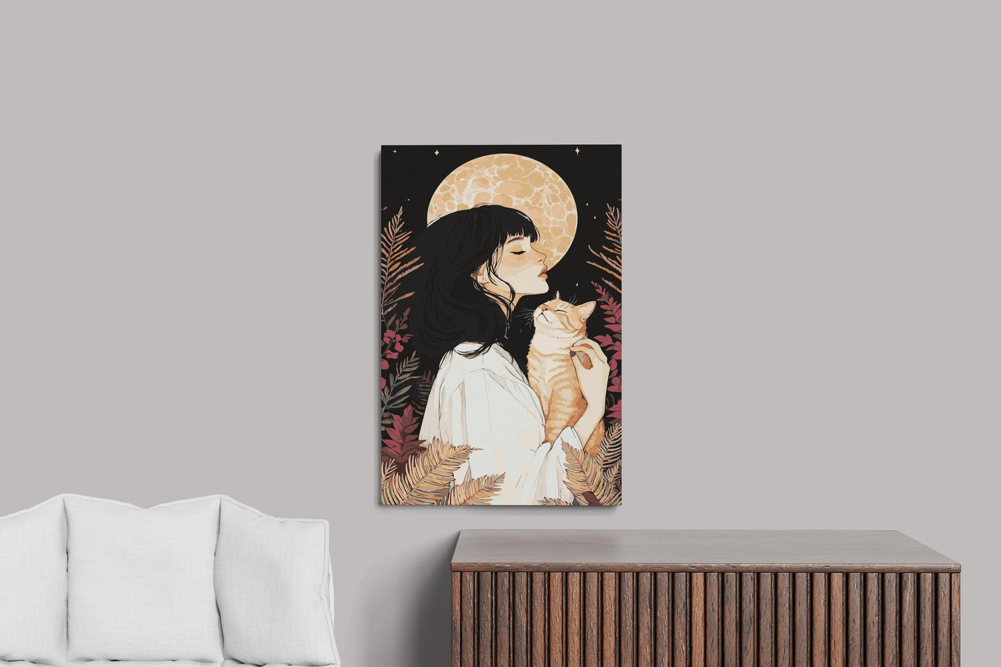 cat painting by numbers canvas kit for adults