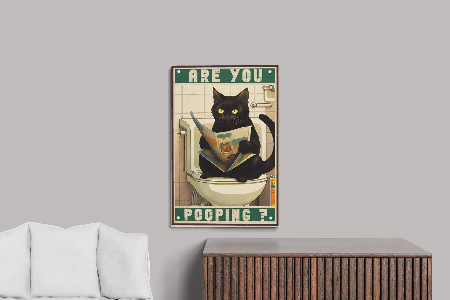 black cat on toilet painting by numbers canvas kit for adults