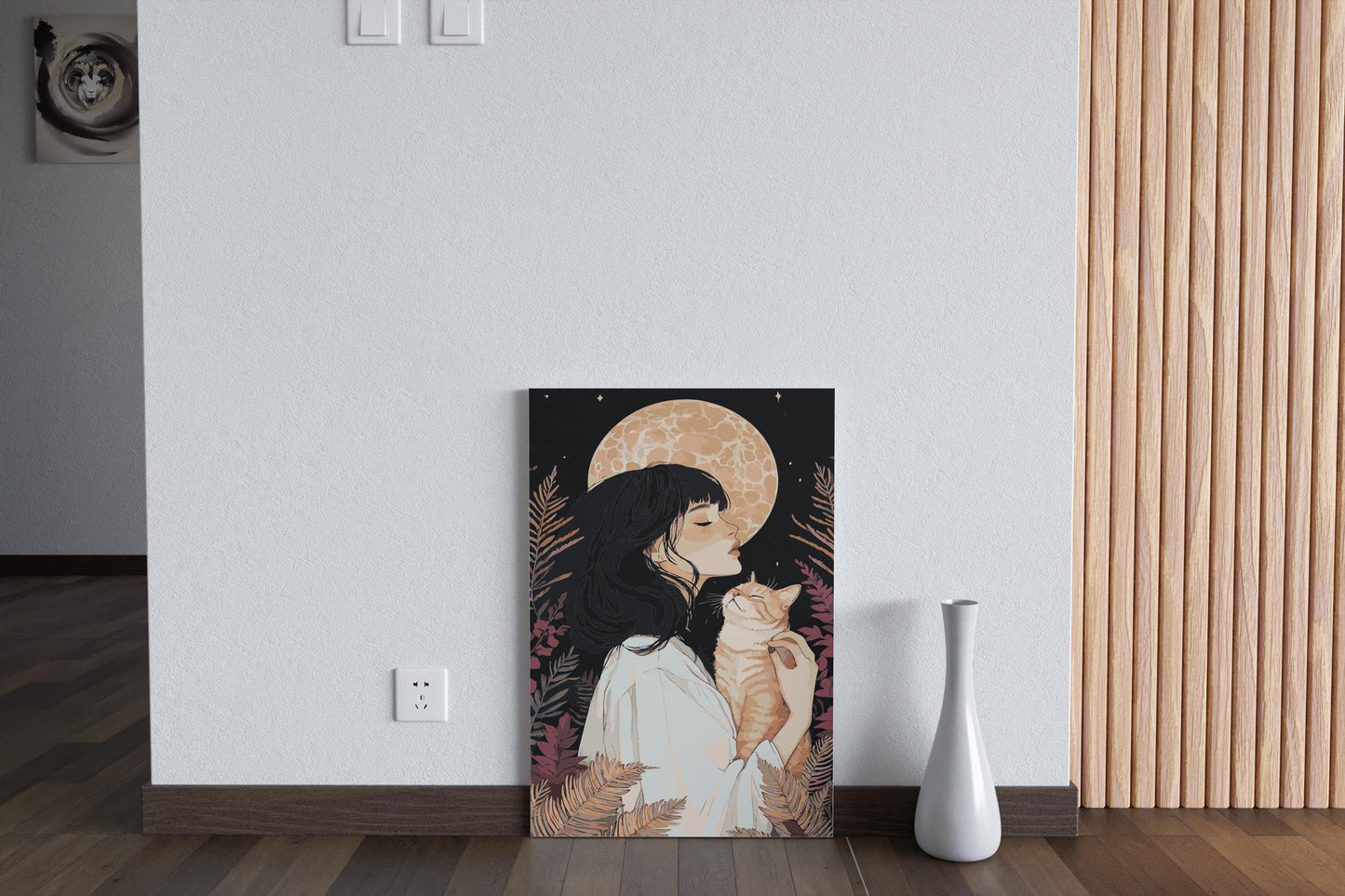 cat painting by numbers canvas kit for adults
