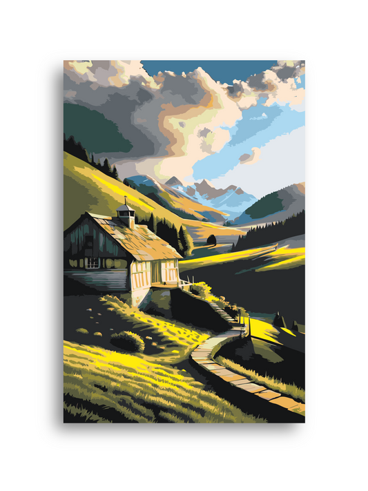 Misty Mountain Valley Paint by Numbers Kit Numerio