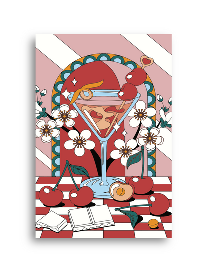 Cherry Topped Cocktail Paint by Numbers Kit Numerio