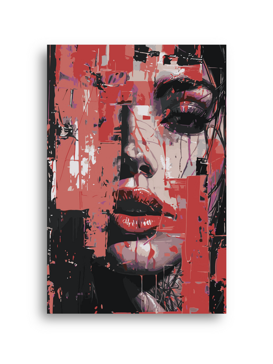 Contemplative Mosaic Portrait Paint by Numbers Numerio