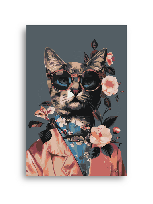 Cat Paint by Numbers Kit for Adults Numerio