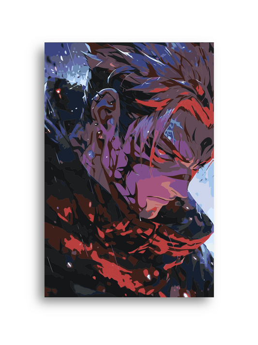 Slicing Anime Character Paint by Numbers Kit - Bold Fan Art Numerio