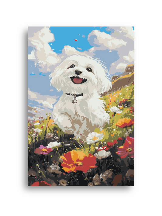 Cute Dog Paint by Numbers Kit Numerio