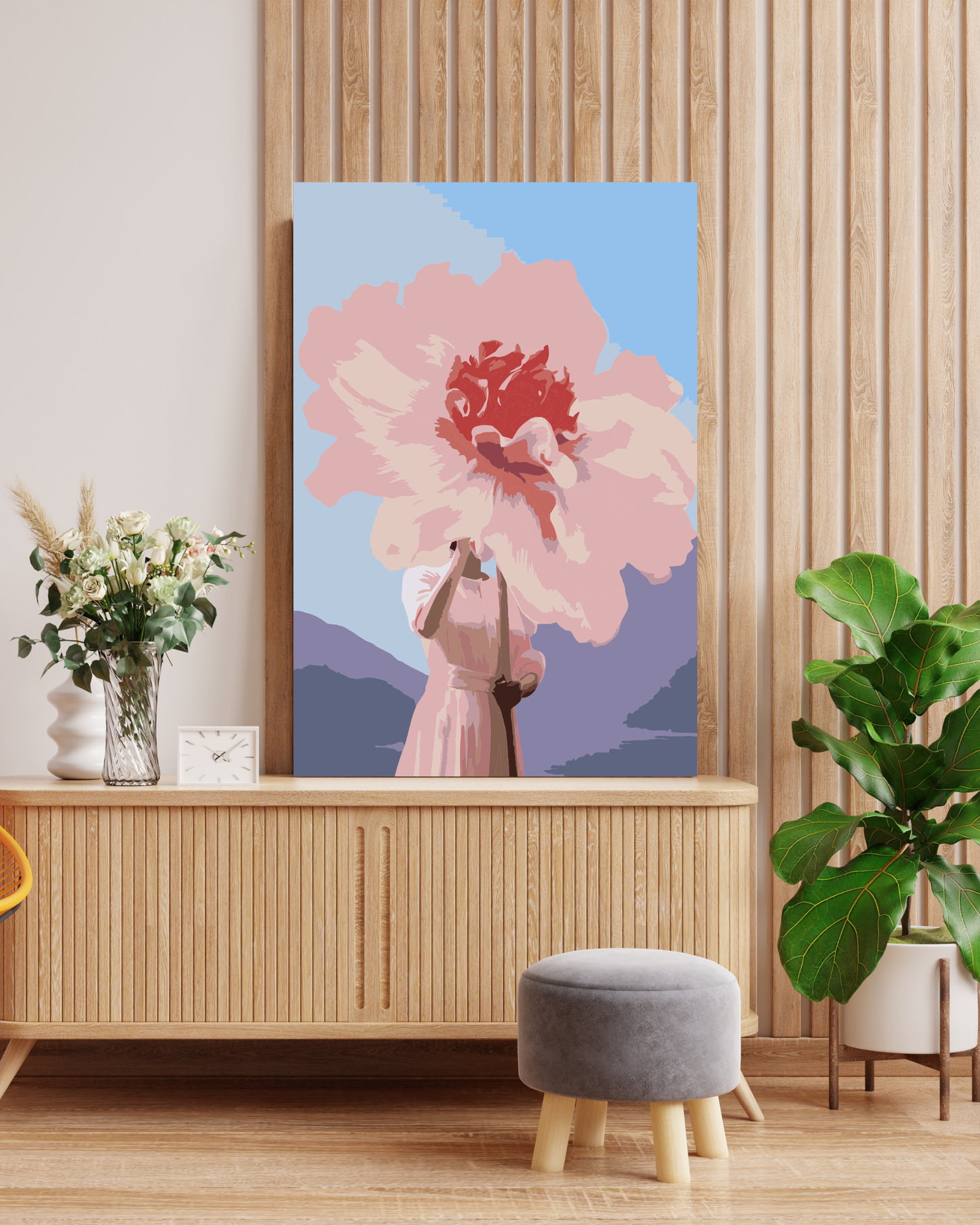 Peach Blossom Branch Paint by Numbers Numerio