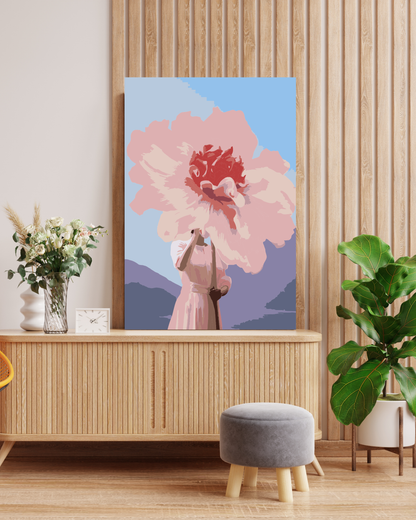 Peach Blossom Branch Paint by Numbers Numerio