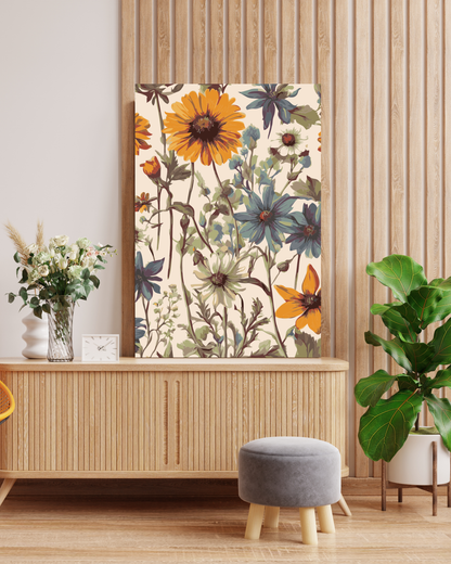 Rustic Sunflowers Paint By Numbers | DIY Canvas Art Kit | Farmhouse Flower Wall Decor for Adults