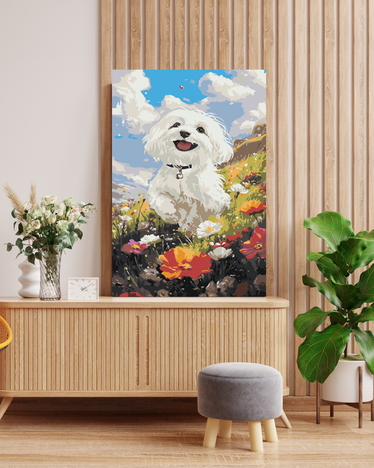 Cute Dog Paint by Numbers Kit Numerio