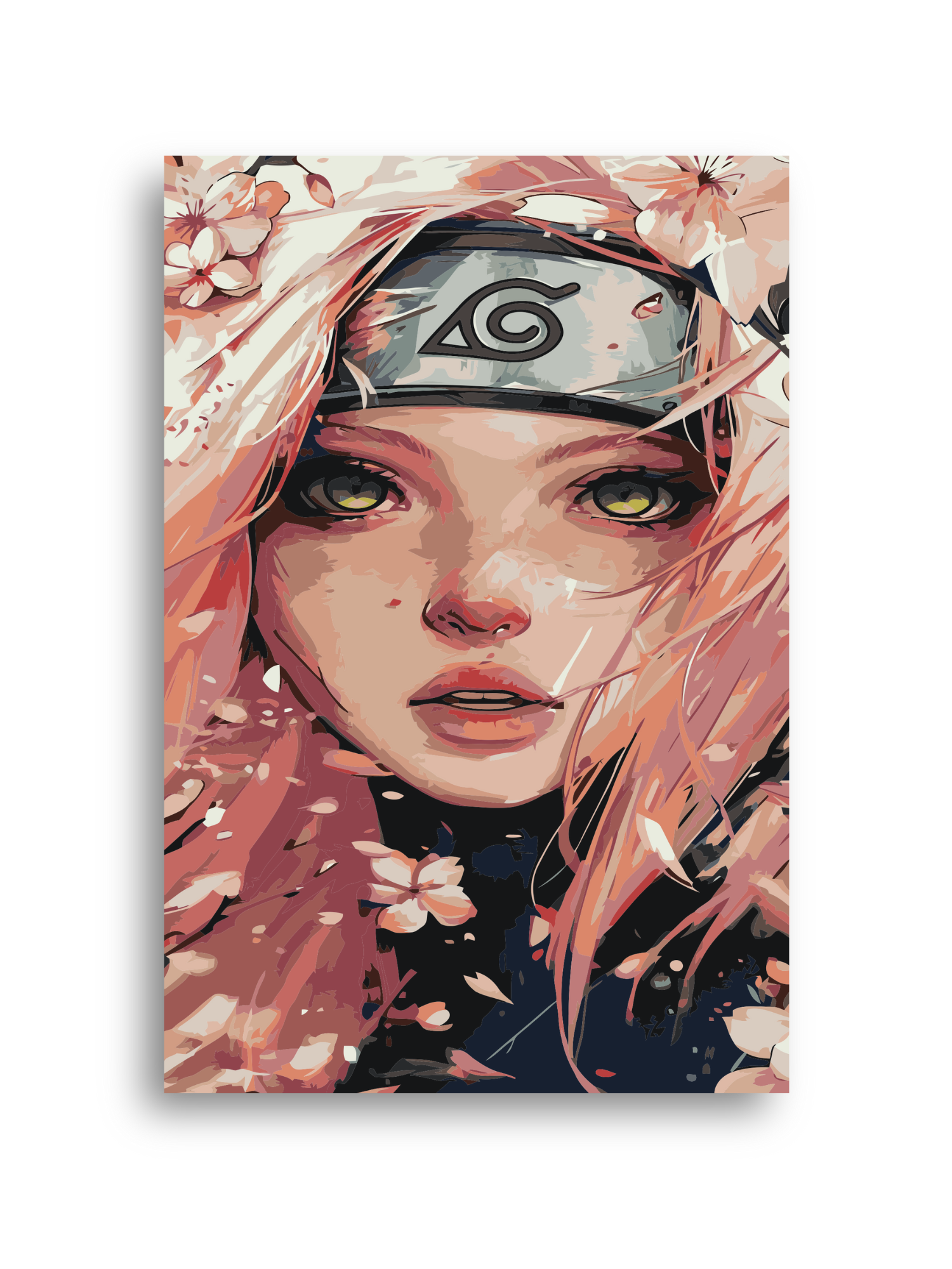 Purple Hair Anime Girl Paint by Numbers Kit Numerio