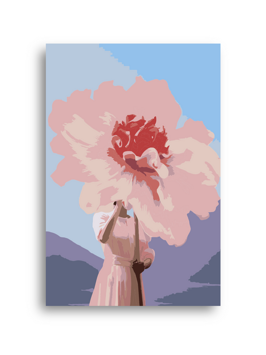 Peach Blossom Branch Paint by Numbers Numerio