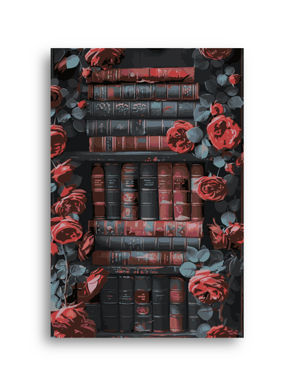 Stacked Books Tower Paint by Numbers Kit Numerio