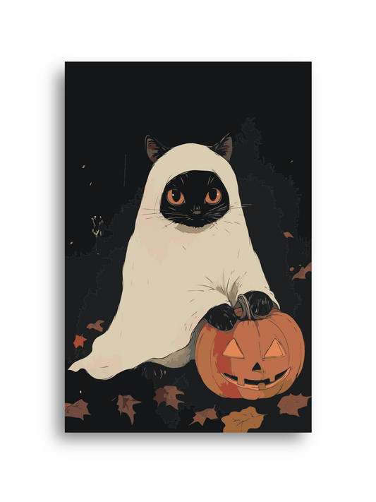 Ghost Cat Paint by Numbers Kit Numerio