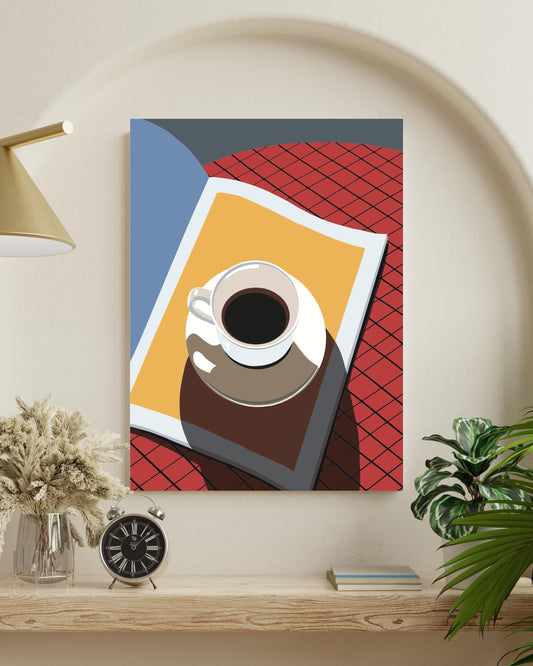 Morning Coffee Ritual Paint by Numbers Kit Numerio
