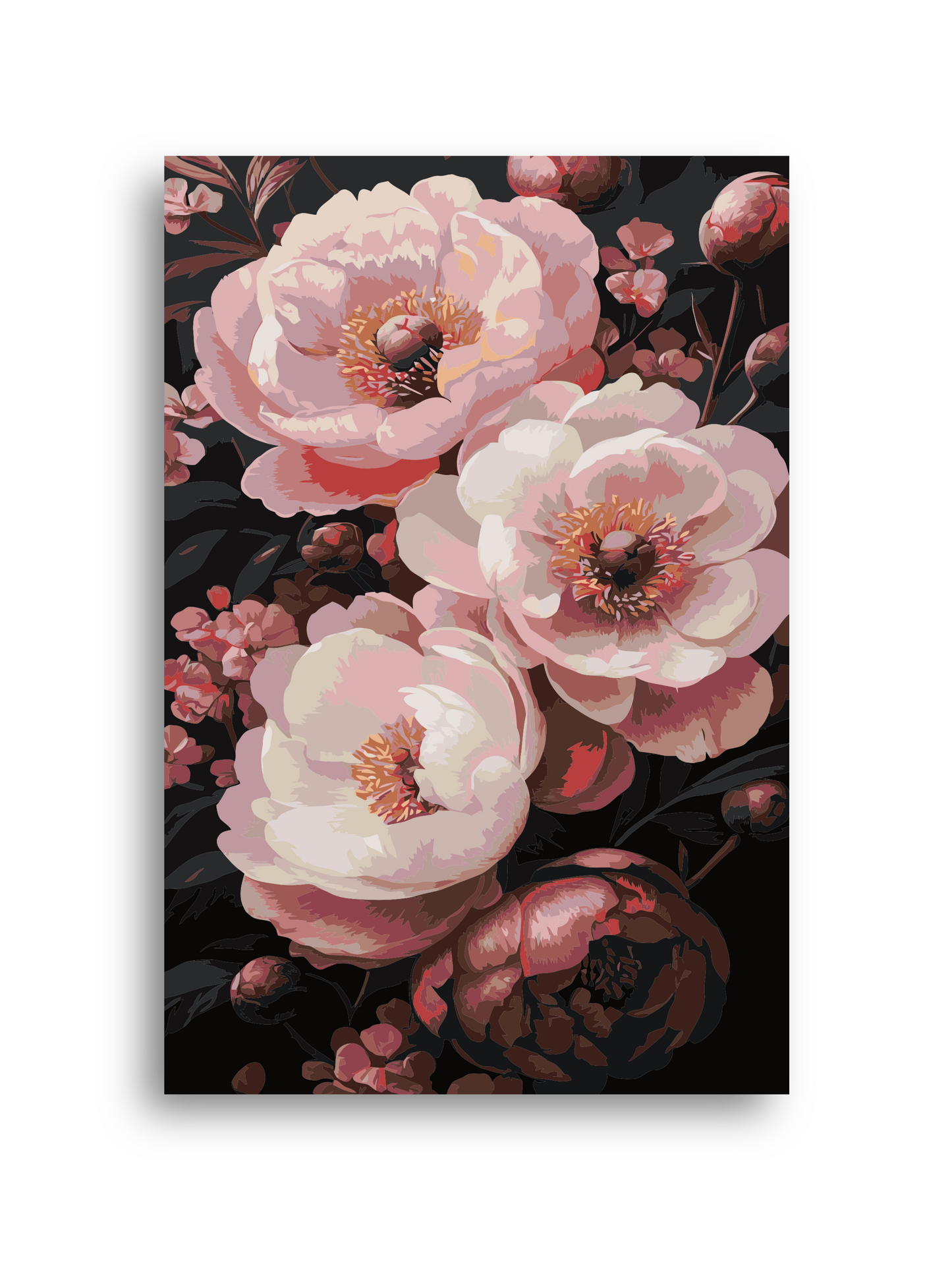 Floral Bouquet Paint by Numbers Kit - Spring Flower Art Numerio