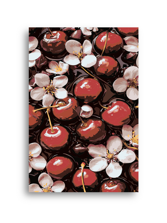 Pink Cherry Blossoms Paint by Numbers Kit Numerio