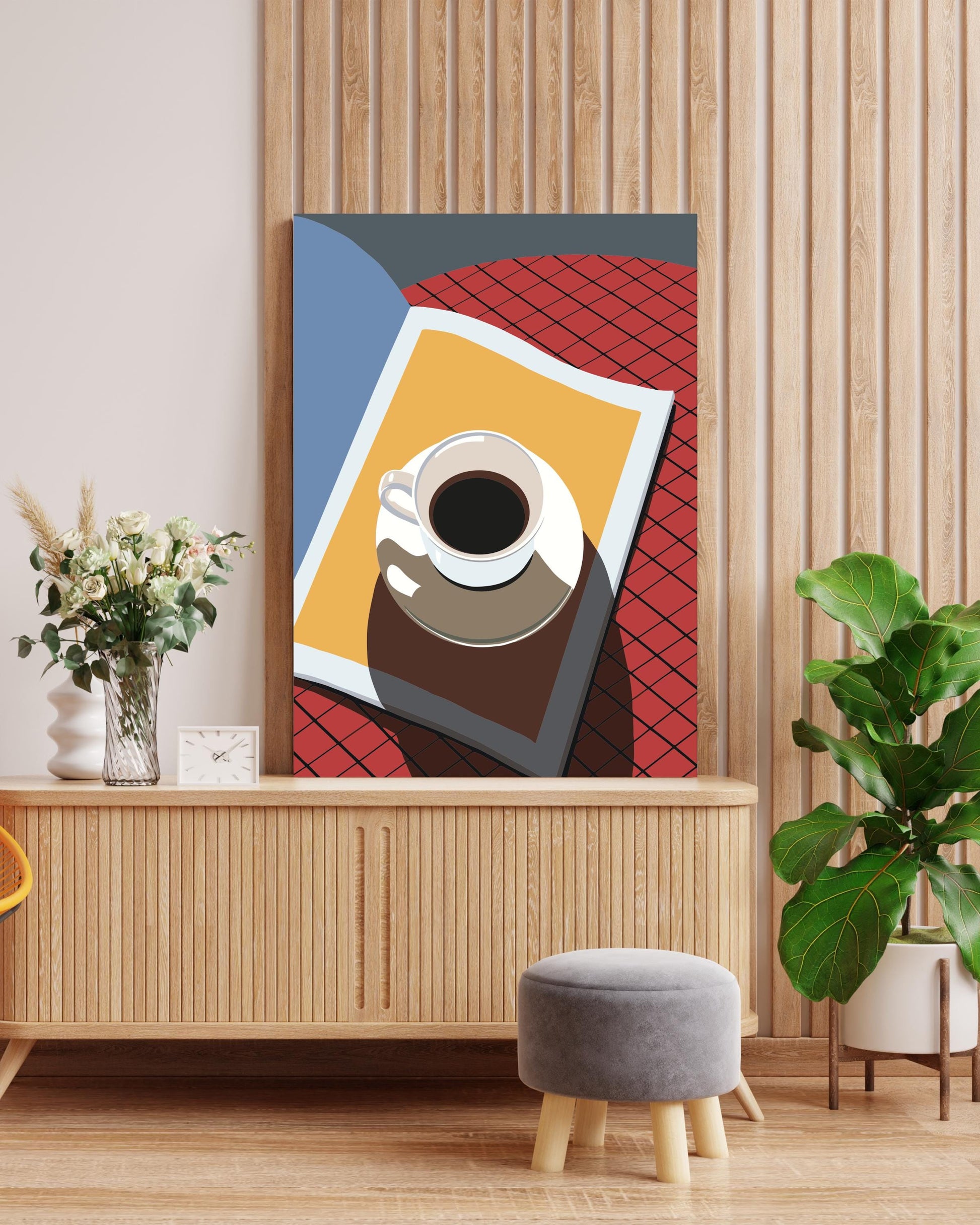 Morning Coffee Ritual Paint by Numbers Kit Numerio