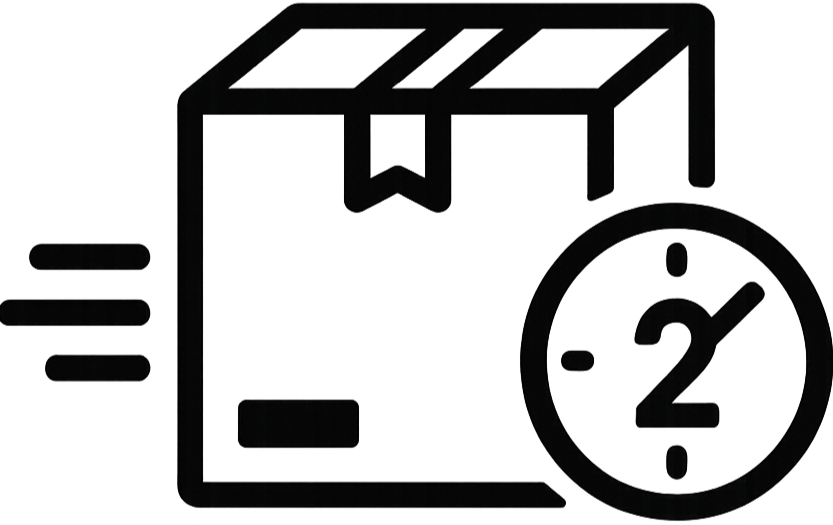 generate blacj icone  Dispatched Within 2 Days with no background 