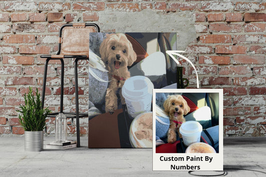 custom painting by numbers canvas kit for adults
