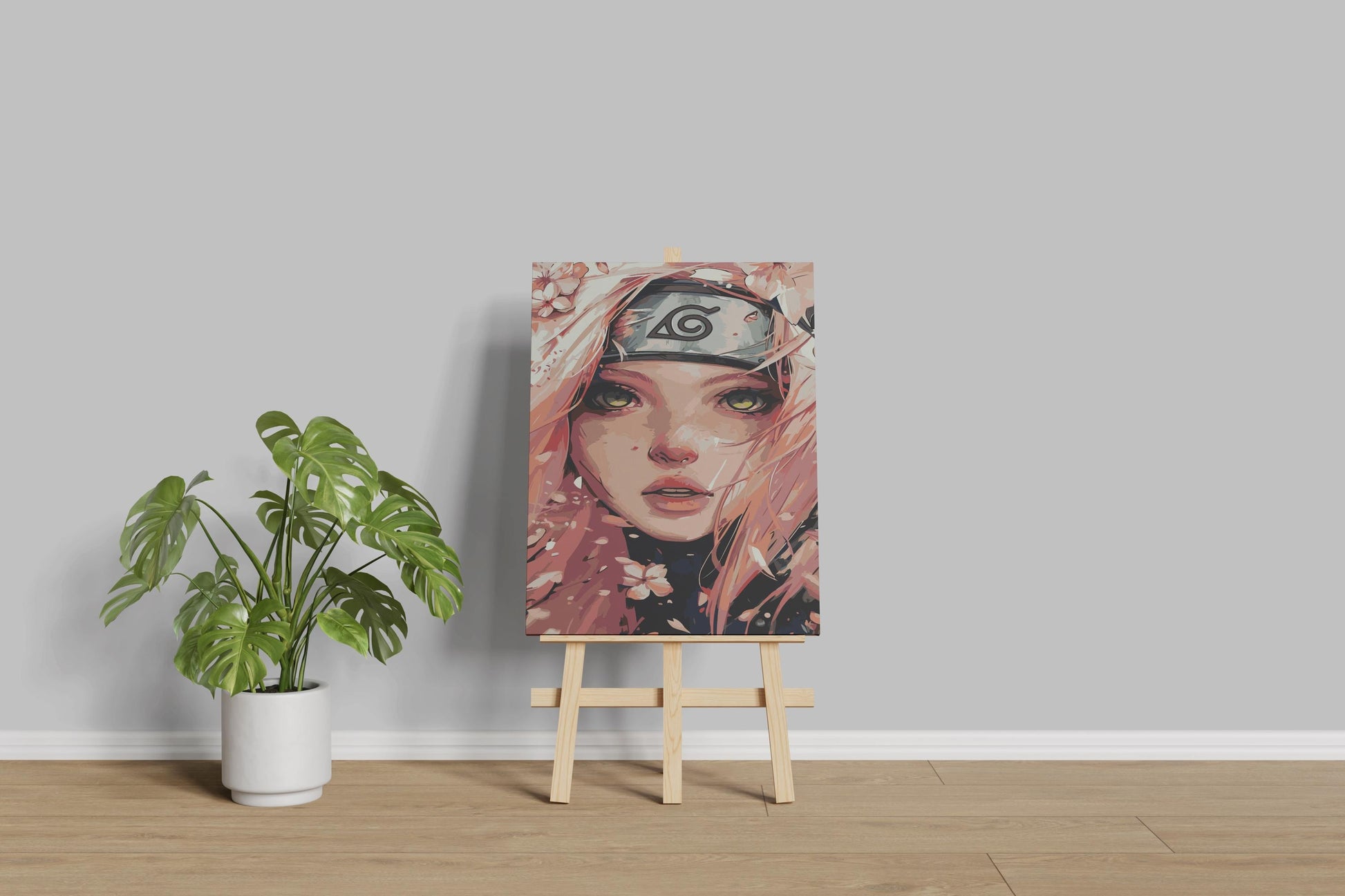 anime painting by numbers canvas kit for adults