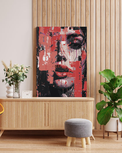 abstract art portraint paint to numbers canvas kit for adults