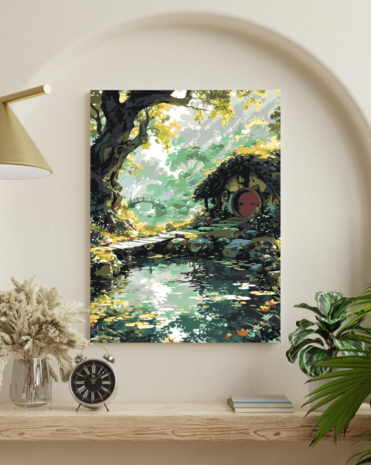 Forest House Landscape Paint By Numbers Kit