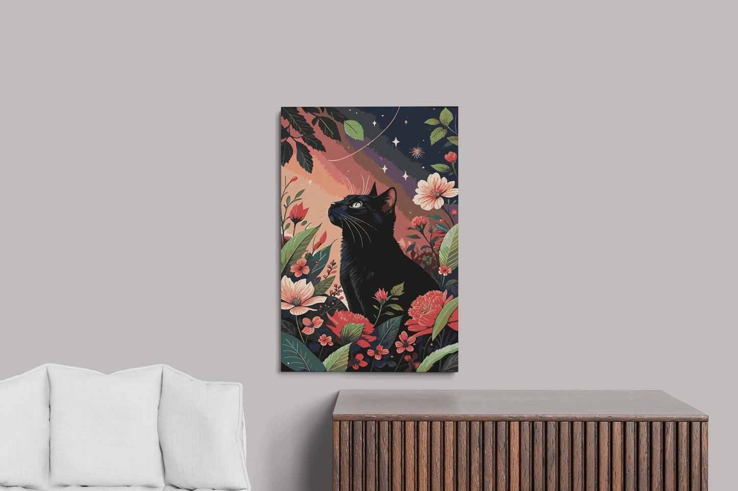black cat in bathtub painting by numbers canvas kit for adults