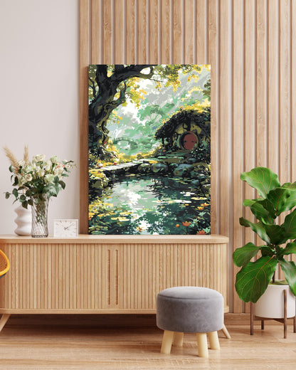 Forest House Landscape Paint By Numbers Kit