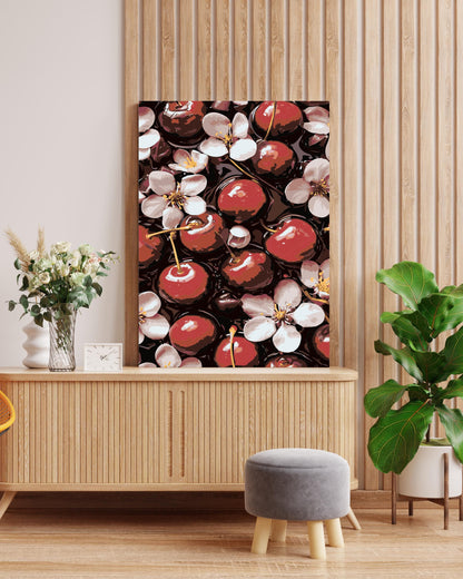 abstract fruits and flowers painting by numbers canvas kit for adults