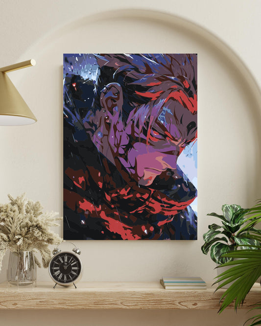 Slicing Anime Character Paint by Numbers Kit - Bold Fan Art Numerio