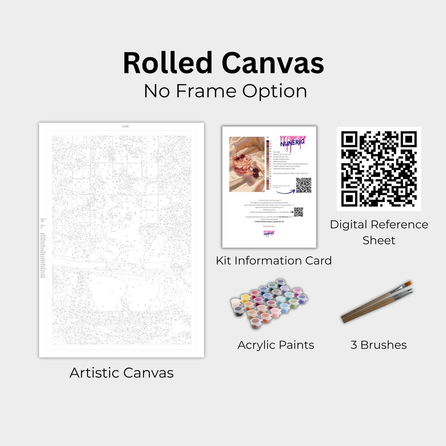 Slicing Anime Character Paint by Numbers Kit - Bold Fan Art Numerio