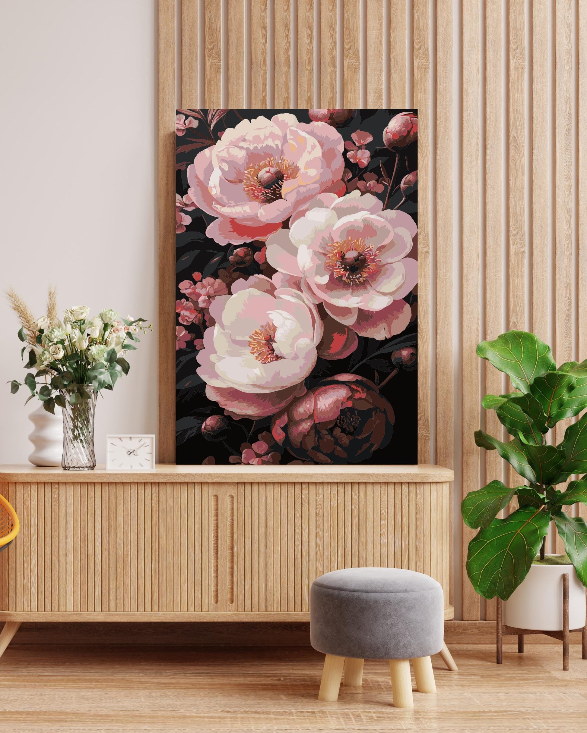 Floral Bouquet Paint by Numbers Kit - Spring Flower Art Numerio