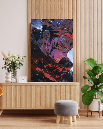 Slicing Anime Character Paint by Numbers Kit - Bold Fan Art Numerio
