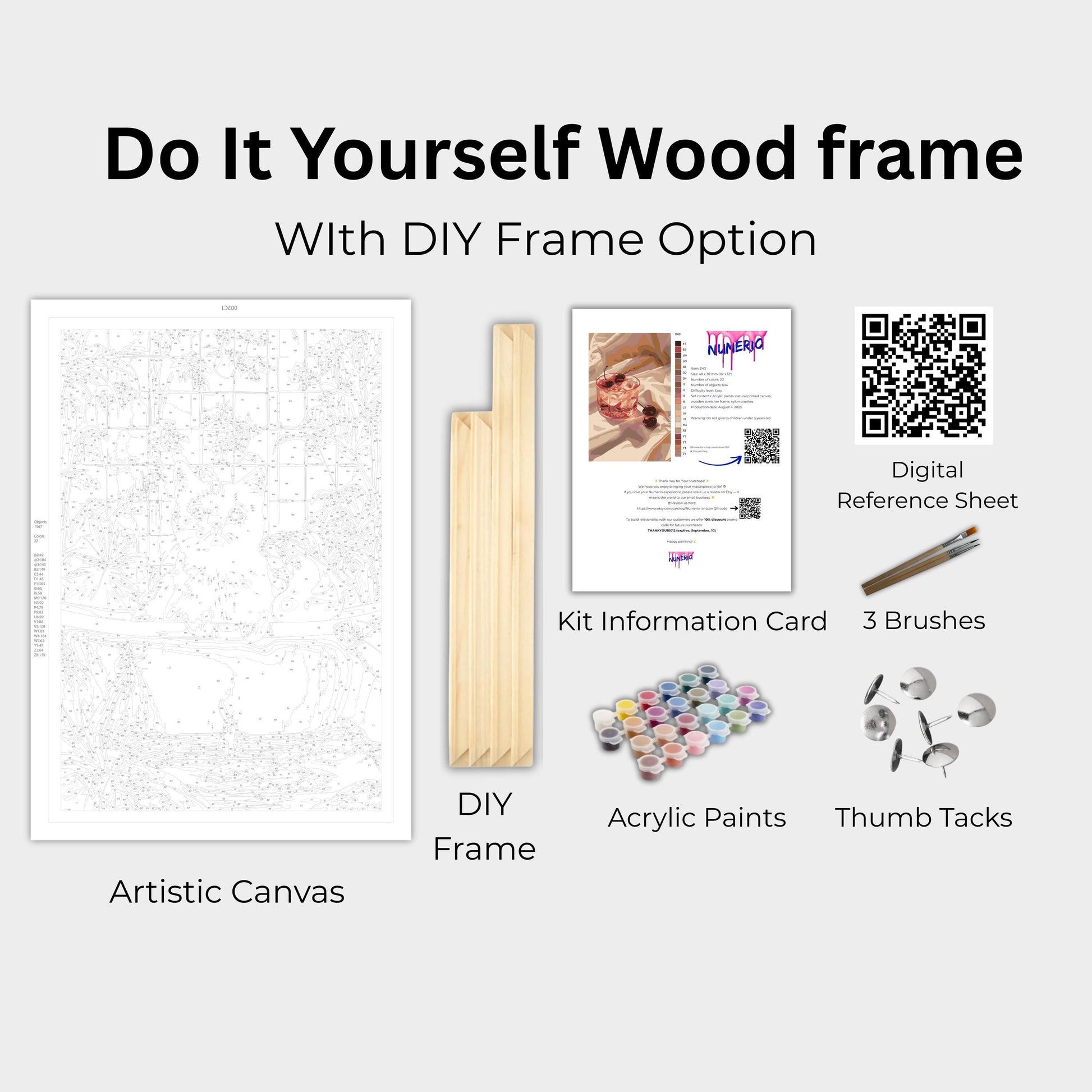 Slicing Anime Character Paint by Numbers Kit - Bold Fan Art Numerio