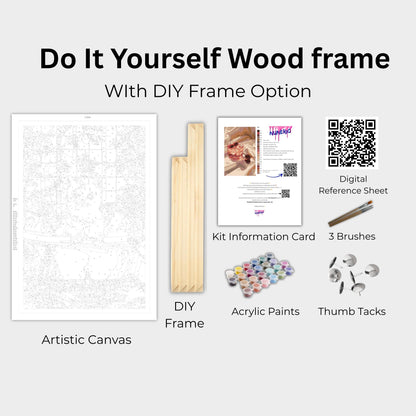 Slicing Anime Character Paint by Numbers Kit - Bold Fan Art Numerio