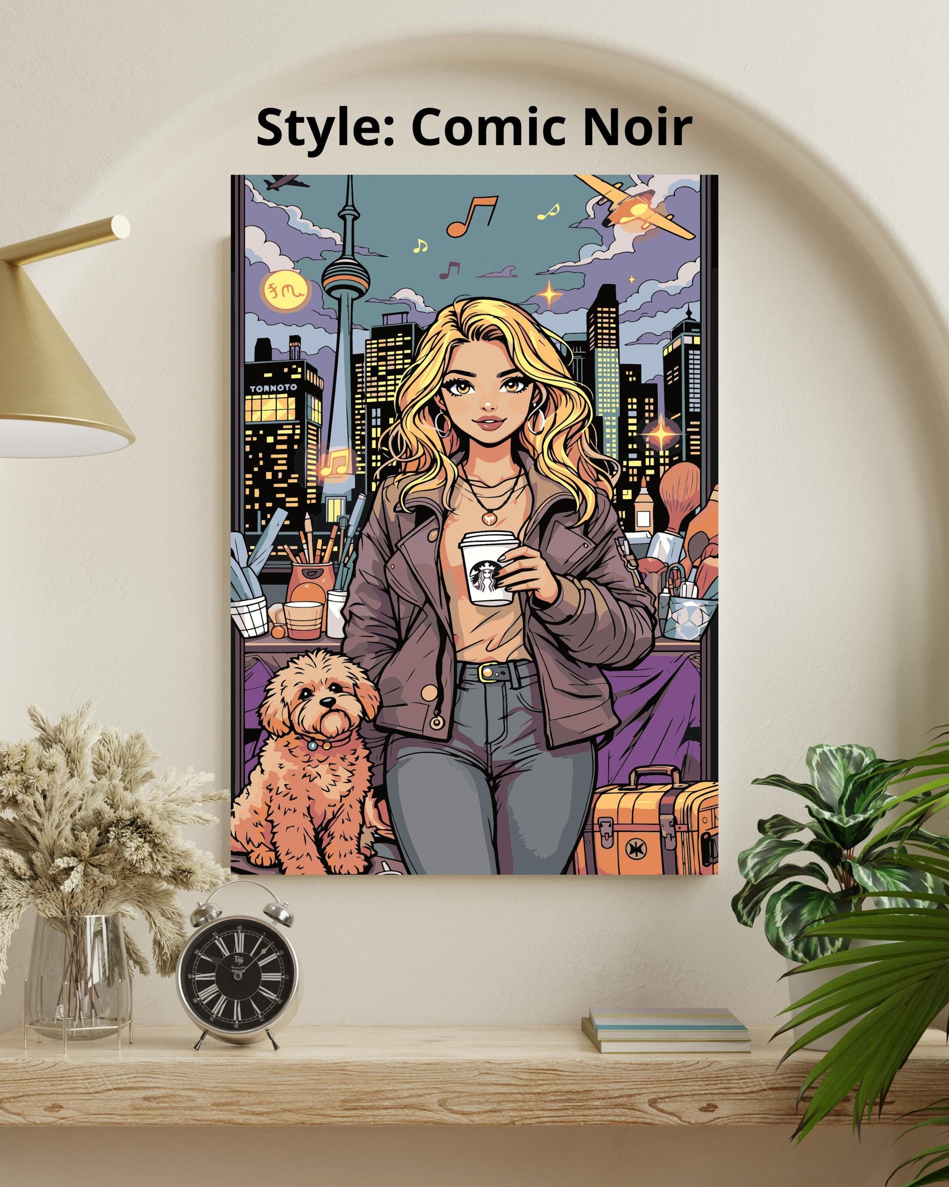 Custom Cartoon Paint By Numbers Kit | Personalized Illustration From Your Favorite Things Numerio