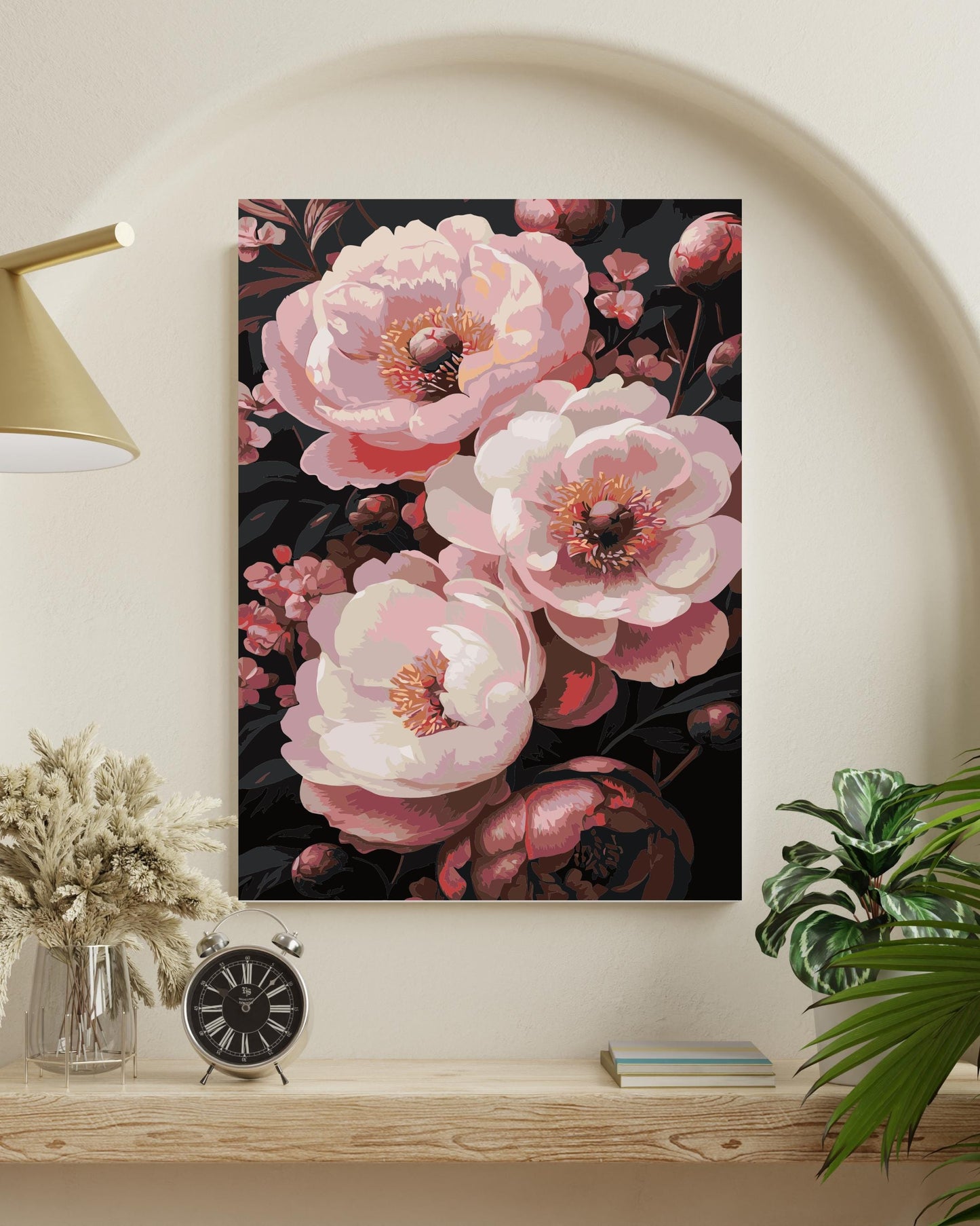 Floral Bouquet Paint by Numbers Kit - Spring Flower Art Numerio