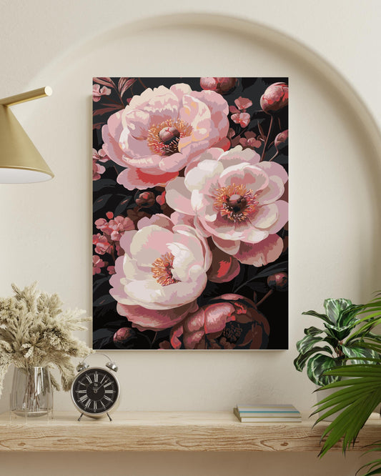 Floral Bouquet Paint by Numbers Kit - Spring Flower Art Numerio