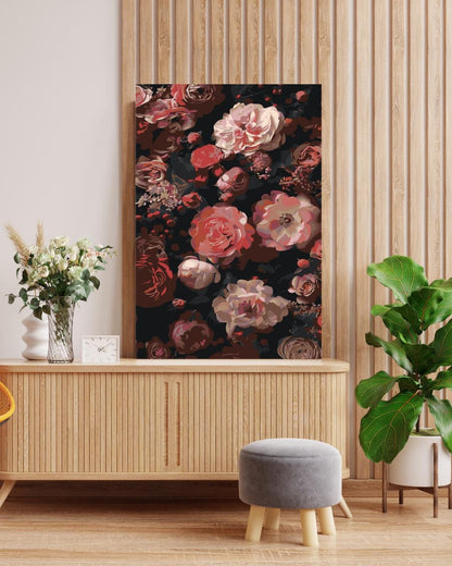 Wildflower Bouquet Paint By Numbers | DIY Canvas Painting Kit for Adults | Bright Floral Home Decor Art