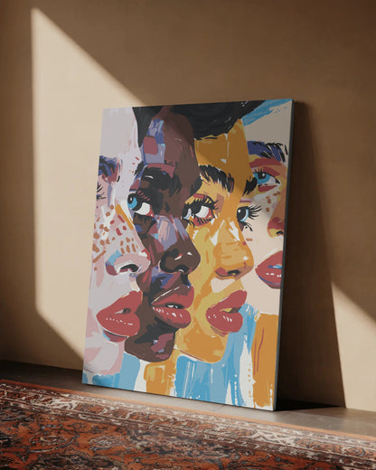 Vibrant Woman Pop Art Paint by Numbers Kit
