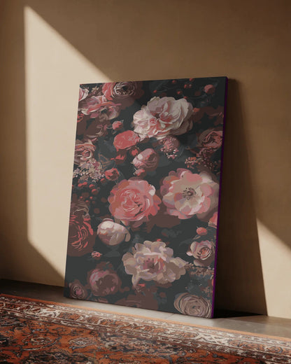 Wildflower Bouquet Paint By Numbers | DIY Canvas Painting Kit for Adults | Bright Floral Home Decor Art