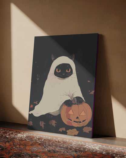 Ghost Cat Paint by Numbers Kit