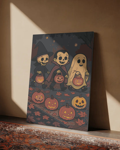 Dracula Ghost & Skeleton Halloween Paint By Numbers Kit: Trick or Treat DIY Art for Adults