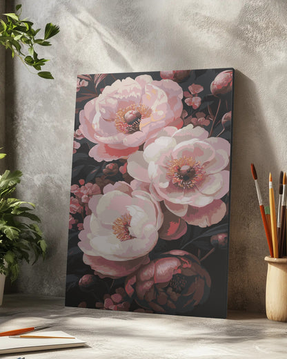 Floral Bouquet Paint by Numbers Kit - Spring Flower Art