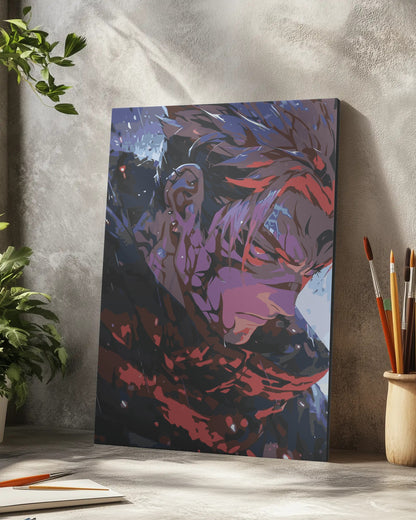 Slicing Anime Character Paint by Numbers Kit - Bold Fan Art