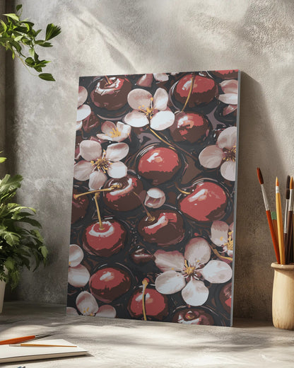 Pink Cherry Blossoms Paint by Numbers Kit